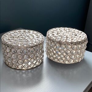 Crystal Embellished Decorative Boxes